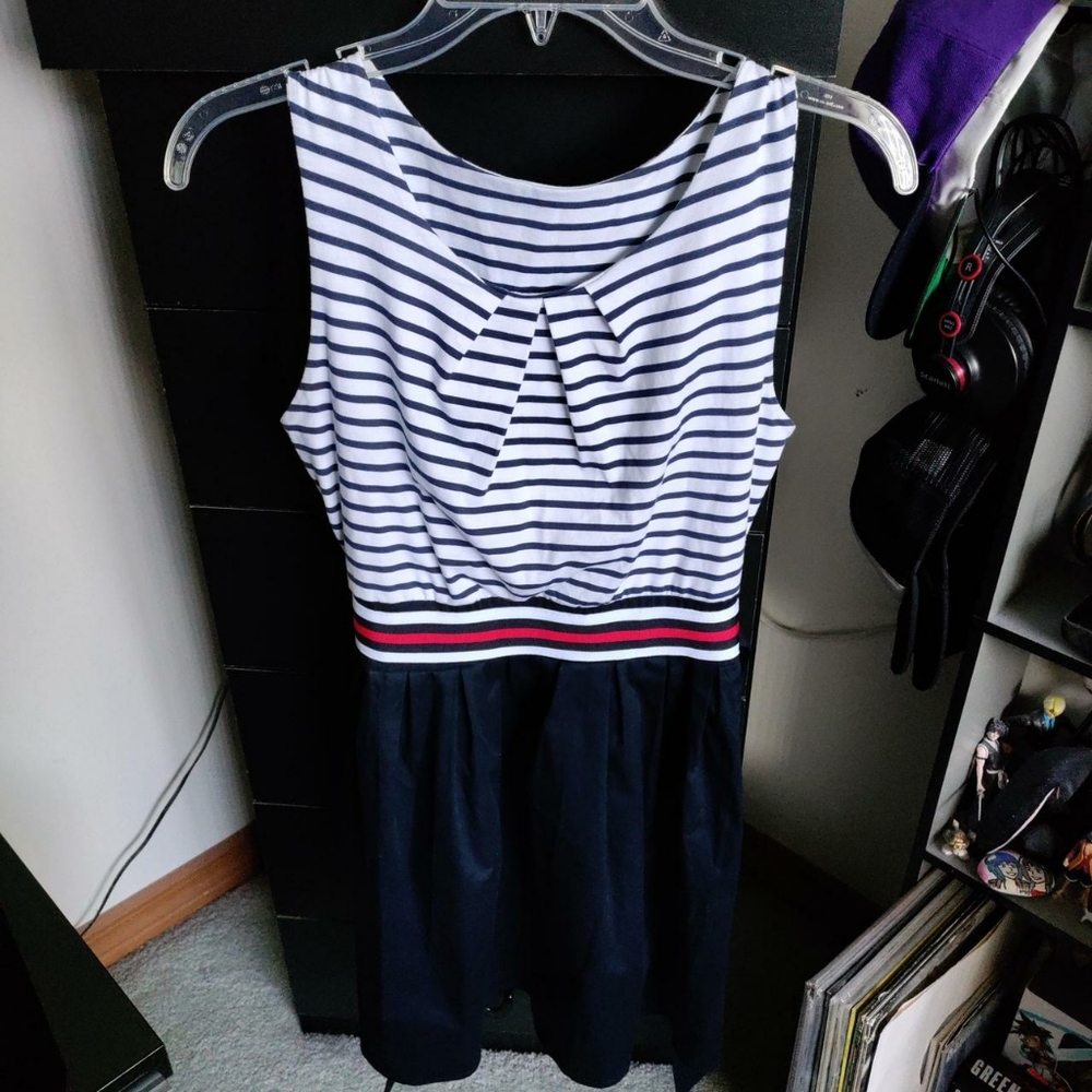 sailor style pin-up dress